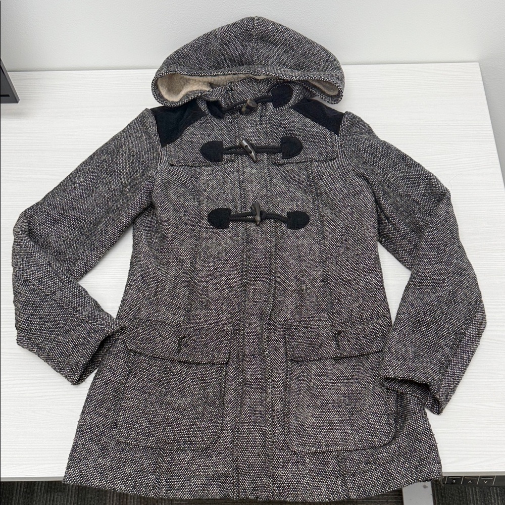 Prana Women's Black and Gray Trench Coat